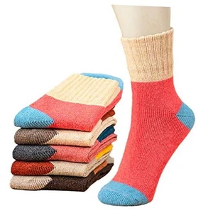  5er Pack Damen Vintage Winter weich warm dick kalt Strick Wolle Rundhals Einheitsgröße Q-12 - Bild 1 von 7