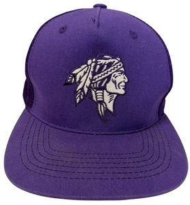 Braves Wrestling Flat Brim Purple Trucker Style Snapback - Unita Adventures - Picture 1 of 6