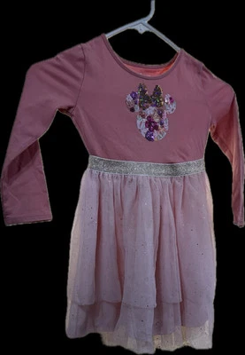 Vestido Disney Jumping Beans Edición Limitada Niñas 4 Lentejuelas Minnie Foto 1 de 4