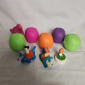 Vintage Denny's Flintstones Rock N Rollers Character Toy Set - Picture 1 of 3