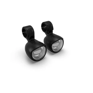 Royal Enfield Black LED Fog Lights for Super Meteor/Shotgun 650 Bullet/Classic - Picture 1 of 4