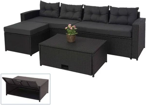 HW Gartenmöbel HWC-J34 Loungegarnitur Loungemöbel Sitzecke Gartengarnitur Tisch - Bild 1 von 8