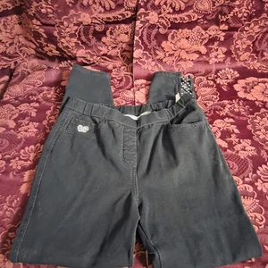 Dream Jeannes By Quacker Factory Stretch Waist With Heart On Pocket Black Small - Picture 1 of 7