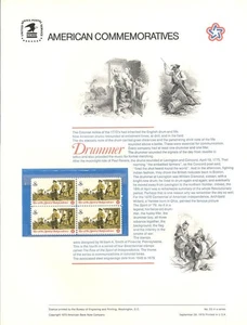 #23 8c Drummer #1479 USPS pannello francobolli commemorativi - Foto 1 di 1