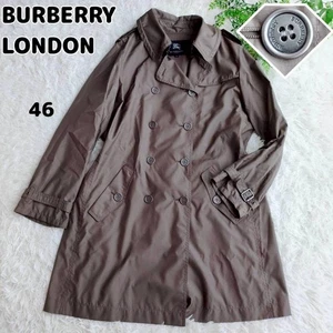 Burberry LONDON Nova Check Trench Coat Poliestere Taglia 46/2XL (US:XL) 126461K Autentico - Foto 1 di 12