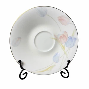 Mikasa Swiss Garden Plate Round Bone Japan Tulips Replacement Plate - Picture 1 of 6