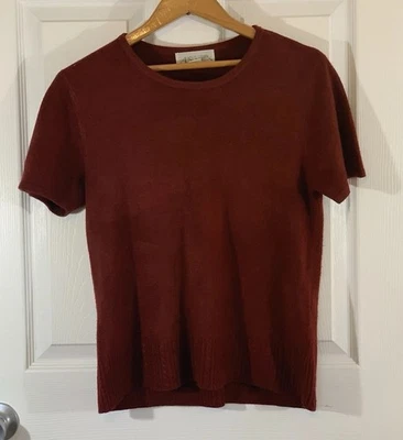 Blusa/top/suéter informal Corner Annex para mujer talla L rojo manga corta suave Foto 1 de 4