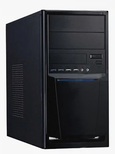 PC Tower Gehäuse LC 7271-23 microATX mit Netzteil 450Watt USB Audio dickes Blech - Bild 1 von 3