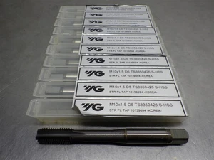 10 NUOVI! YG M10x1,5 D6 HSS Rubinetti per flauto dritto 4F | TS3350426 - Foto 1 di 3