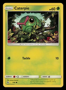 NM - Pokemon Caterpie 1/68 Hidden Fates Common - Picture 1 of 2