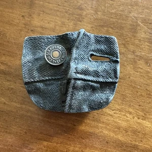 vtg 1976 levi strauss unbuttoned jeans brass belt buckle bergamot brass works - Picture 1 of 9