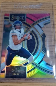 Panini Select 2023 - Premier Level D.J. Troquelado Moore #159 rojo y amarillo Prizm - Imagen 1 de 4