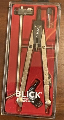 BLICK Geometry Precision Compass New Open Box made in Italy - Image 1 of 4