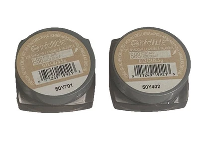 LOreal Paris LOT OF 2 Infallible Waterproof Shadow Iced Latte .12 oz Long-Last - Image 1 of 4