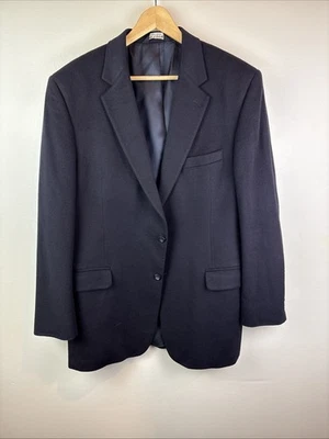 Blazer Chaqueta Abrigo Deportivo Jos A Bank Dos Botones Azul Marino Oscuro 100% Cachemira 44L Foto 1 de 4