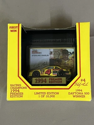 NIB 94 Racing Champions 1:64 Premier Edition NASCAR #4 Sterling Marlin First Win - Image 1 of 4