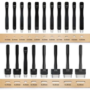 Professional 20 Pieces Oblong Punch Set,Leather Oval Punch Set,Leather Workin... - Bild 1 von 7