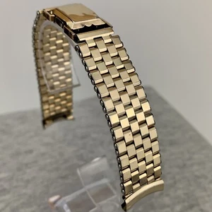 VTG JB Champion Watch Bracelet 1940’s 10K Gold Filled Basket Weave Locking Clasp - Picture 1 of 24