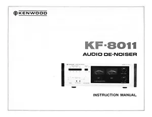 Operating Instructions for Kenwood KF-8011 - Picture 1 of 1