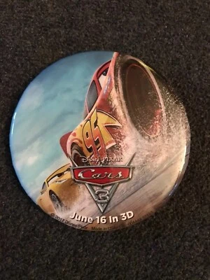 Walt Disney World Promotional Button Cars 3.  June 2017 New - Image 1 of 3