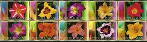 2003 Norfolk Island SG# 828/37 Day Lilies block of 10 Mint MUH MNH flowers - Picture 1 of 1