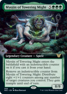 MTG - Myojin of Towering Might - Extended Art - Commander: Kamigawa: Neon Dynast - Picture 1 of 1
