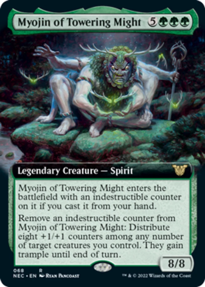 MTG - Myojin of Towering Might - Extended Art - Commander: Kamigawa: Neon Dynast - Image 1 of 1