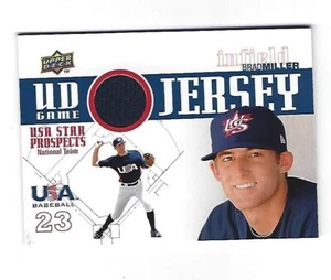 Brad Miller 2009 Oberdeck Star Prospects USA Trikot Karte # GJU-33 - Bild 1 von 2