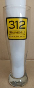 New Lot of 2 Goose Island Brewing Co 312 Grand Pilsner Tall Beer Glasses Chicago - Picture 1 of 3