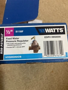 B1156F 1/2" Bronze Hochleistungs Speisewasser Druckregler - Neu geöffnet - Bild 1 von 8