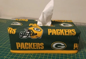 NFL Green Bay Packers Tissue Box Cover (rechteckig) Handarbeit - Bild 1 von 9