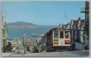 Cable Car Hyde Street San Francisco California Vintage Postcard w/Stamp - Picture 1 of 2
