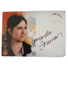 2004 Inkworks Authentic #A25 Alias Amanda Foreman as Carrie Bowman Auto # - Picture 1 of 2
