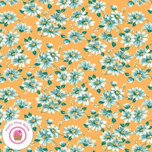 Riley Blake FLEA MARKET C10213D Yello Floral Quilt Fabric LORI HOLT 30's VINTAGE - Picture 1 of 6