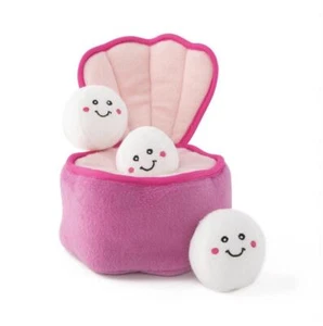 ZIPPY PAWS Zippy Burrow Pearls in Oyster Dog Squeaking Toys - Picture 1 of 1