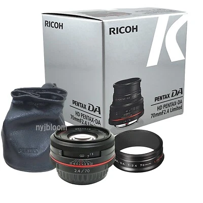 New Pentax HD PENTAX DA 70mm F2.4 Limited Lens (Black)  K Mount  Pentax-DA APSC - Image 1 of 4