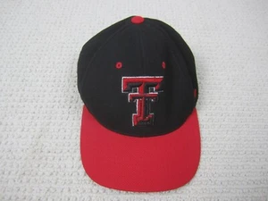 Texas Tech Hat Red Raiders Black Adjustable Fit Ball Cap Polyester Masked Rider - Picture 1 of 8