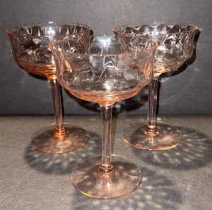 Set 3 bicchieri da champagne Tiffin rosa diamante opric - Foto 1 di 9