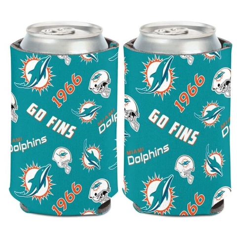Miami Dolphins Can Cooler Coozie Koozie Cover