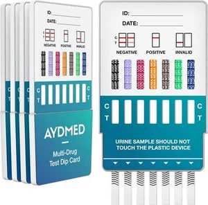 5 Aydmed 7-in-1 Rapid Drug Test Dip Cards - Urine Drug Tests - UK Fast & Genuine - Picture 1 of 9