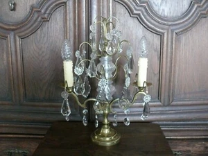 Splendida lampada da tavolo lampadario di circa 100 anni bronzo massiccio ottone bracci di appoggio - Foto 1 di 15