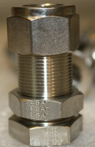 PARKER A-LOK Compression Union Tube Fitting 10 PNH42Z-SS-D990309 nylon ferrule - Picture 1 of 12