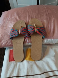 Preciosa y cómoda porcelana rosa Havaianas you ST Tropez Reino Unido 6-7 euros 39-40 nueva. - Imagen 1 de 6