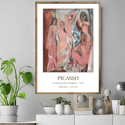The Young Ladies of Avignon - PABLO PICASSO Wall Art Decor POSTER CANVAS - Image 1 of 3