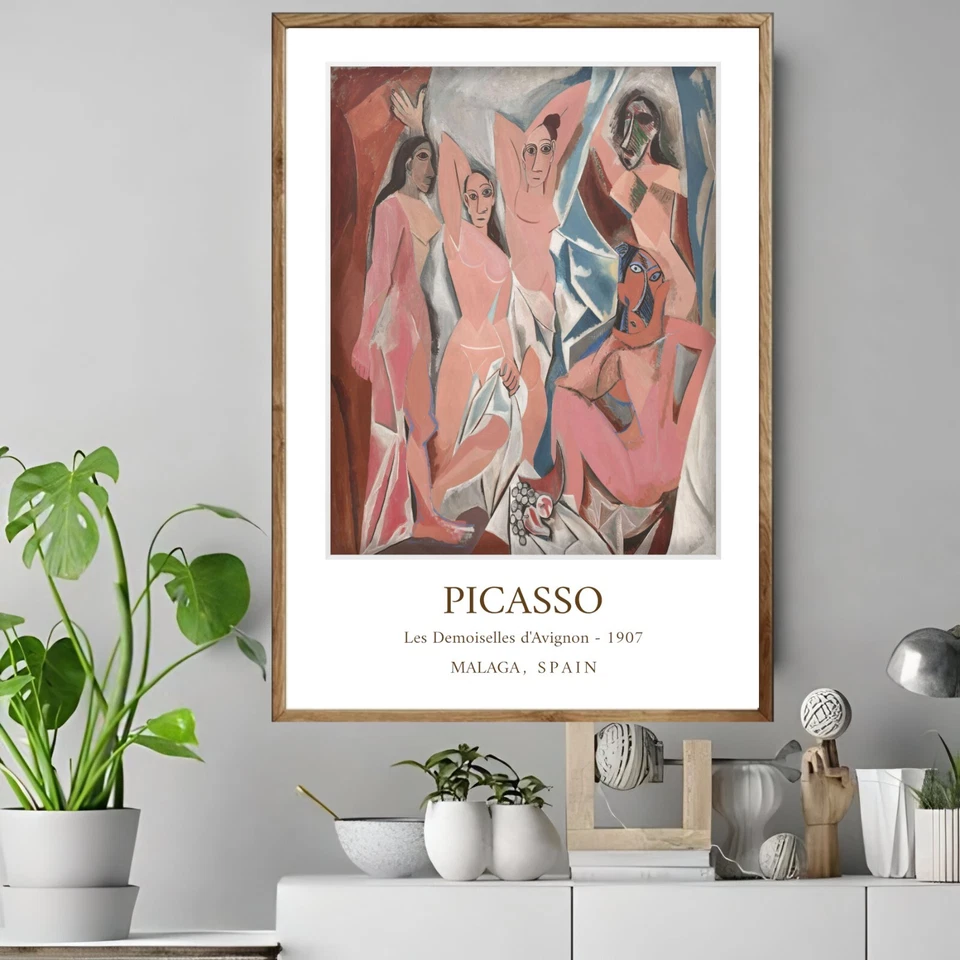 The Young Ladies of Avignon - PABLO PICASSO Wall Art Decor POSTER CANVAS - Image 1 of 3
