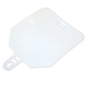 WHITE FRONT Plastic Number Plate APOLLO ORION 125cc 250cc PITPRO Trail Dirt Bike - Picture 1 of 2