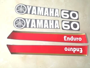 Yamaha 60HP 2 Stroke Enduro outboard engine decal sticker reproduction E60HMHD - Picture 1 of 1