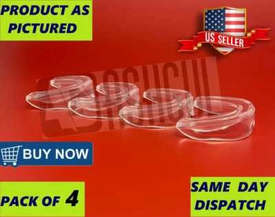 ASHGUL 4PCS STRESS GUARD Mouth Teeth Tooth Grinding Clenching Bruxism Night Sleep Guard