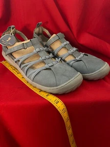 Jambu JBU Juliet Blue Vegan Hook & Loop Adj. Mary Jane Flats Womens 11 W - Picture 1 of 8