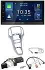 Jvc Dab Bluetooth Lenkrad Usb 2Din Autoradio Für Opel Astra J Ab 09 Platinsilber